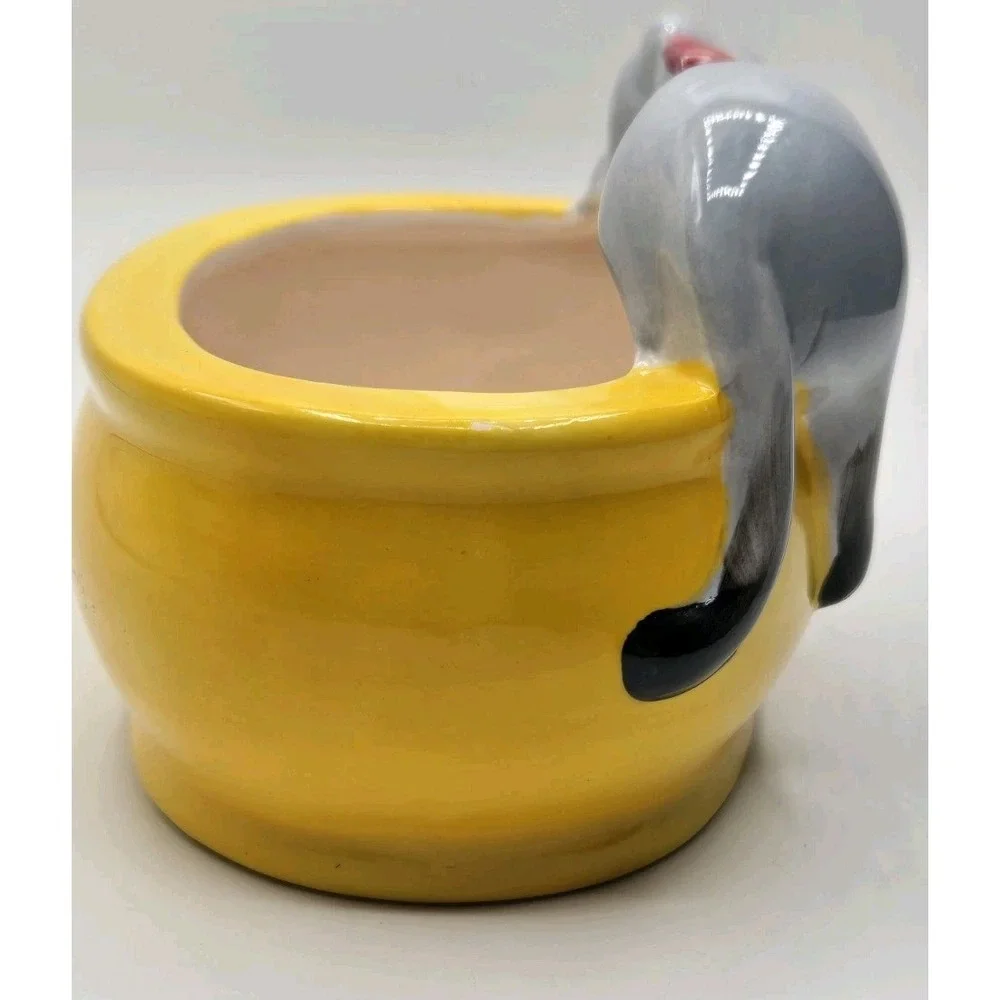 Chia Pet Cat Grass Planter - Snoozing Kitty - Rare Version
